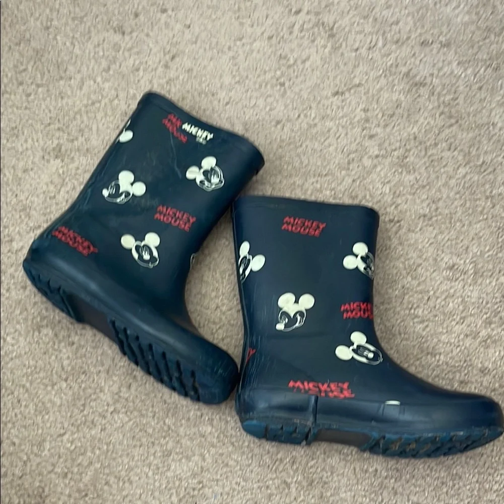 Zara Mickey Mouse Kids Rain Boots